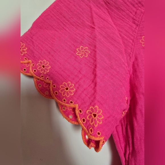 Cat & Jack Pink Flutter Sleeve Sundress Casual - Picture 4 of 8